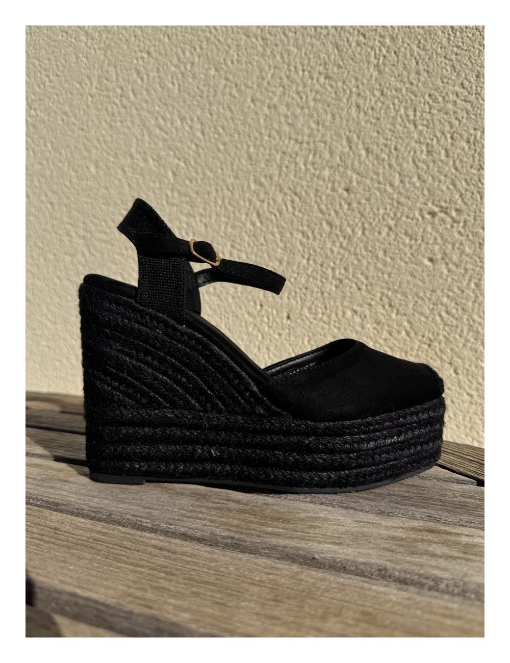 Sandalias con cuñas altas Loiri All Noir