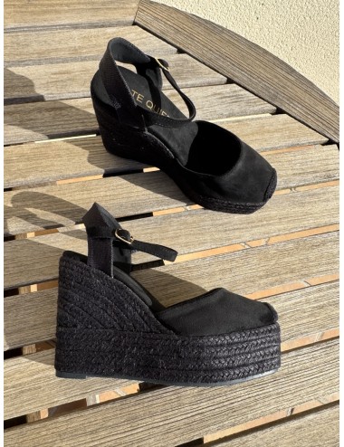 Sandalias con cuñas altas Loiri All Noir