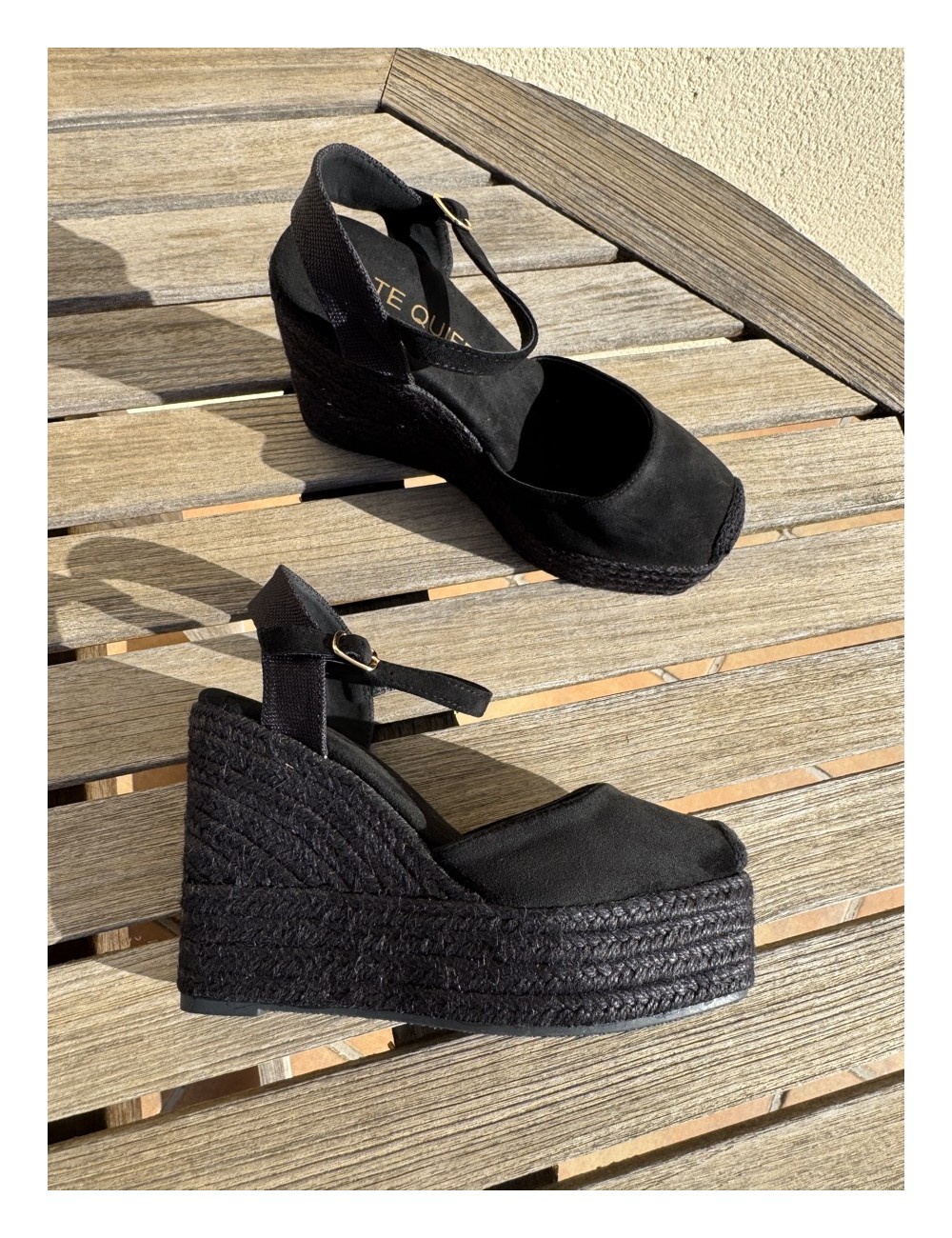 Sandalias con cuñas altas Loiri All Noir
