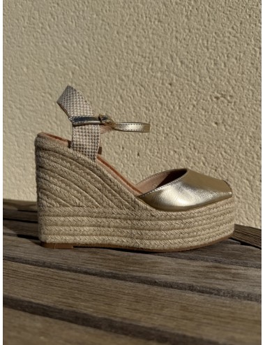 Sandalias con cuñas altas Loiri Gold