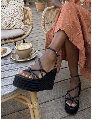 Sandalias con cuña Onani All Noir