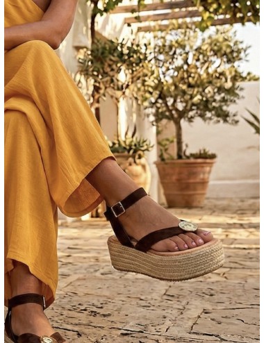 Sandalias con plataforma Paolo Brown