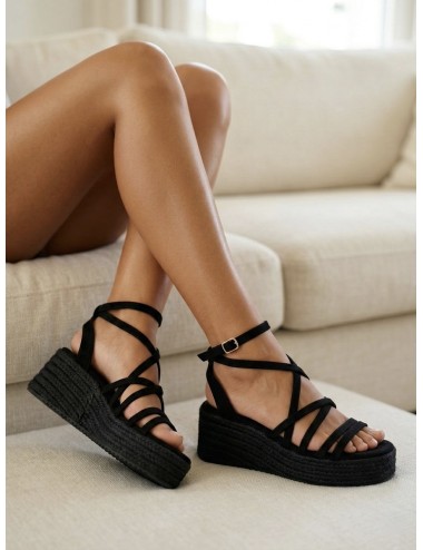 Sandalias con plataforma Nuchis Noir