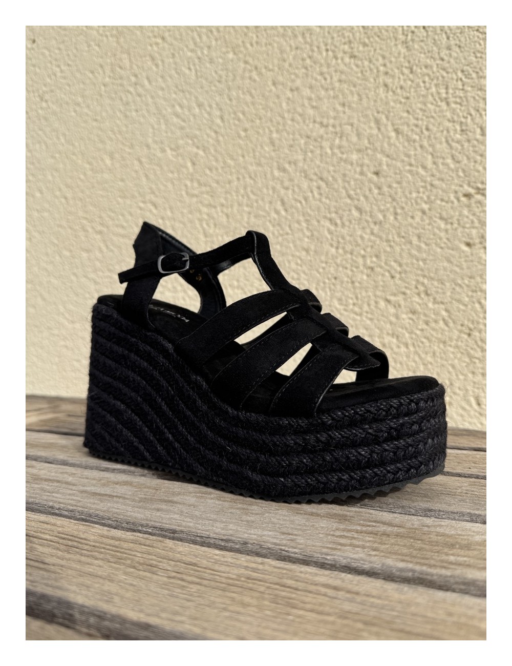 Sandalias con Cuña Casazza All Noir