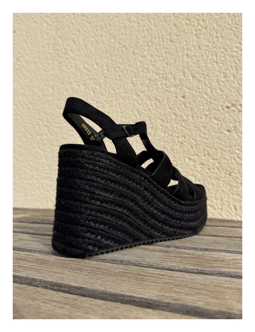 Sandalias con Cuña Casazza All Noir