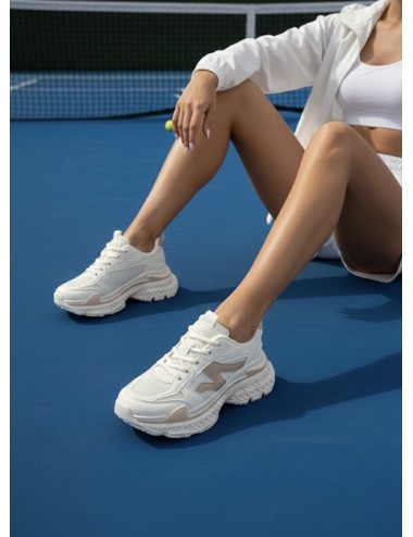 Tenis de suela gruesa Atrani Beige