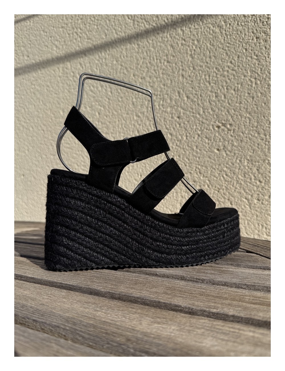 Sandalias con Cuña altas Aprilia Noir