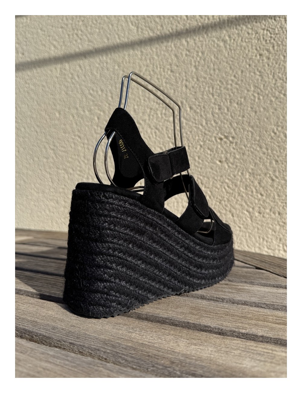 Sandalias con Cuña altas Aprilia Noir