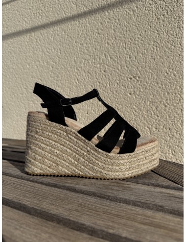 Sandalias con Cuña Casazza Noir