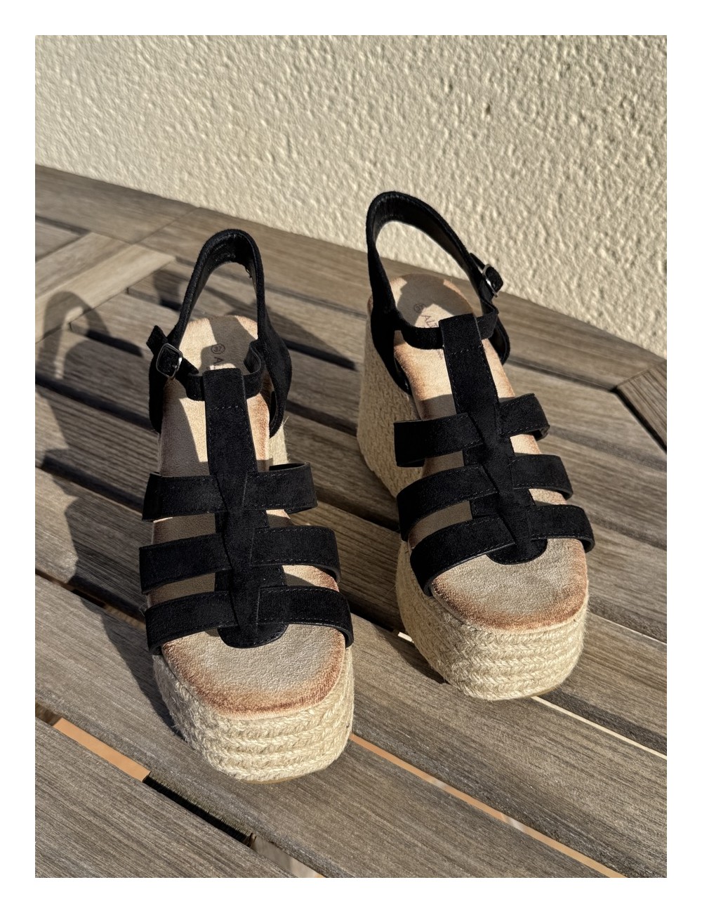 Sandalias con Cuña Casazza Noir