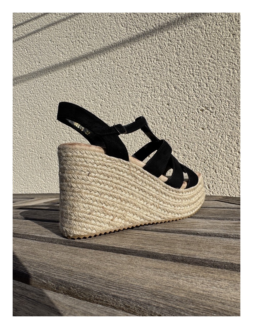 Sandalias con Cuña Casazza Noir