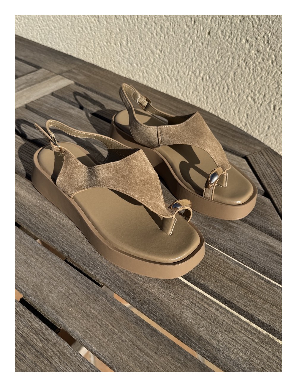Sandalias con plataforma Liese Khaki