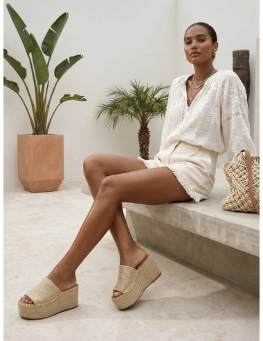 Plataformas Altas de Esparto Eboli Beige