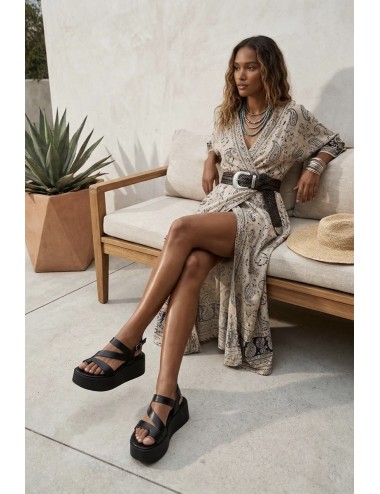 Sandalias Cruzadas Aquila Noir