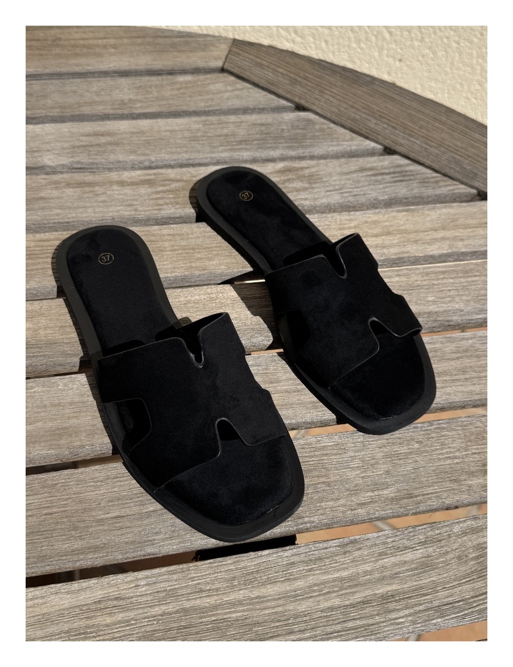 Sandalias planas Elini Noir