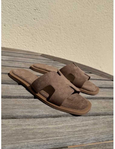 Sandalias planas Elini Khaki