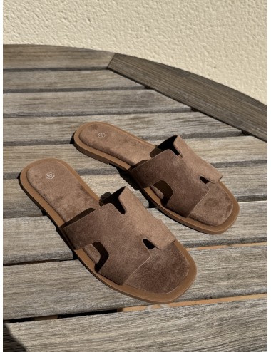 Sandalias planas Elini Khaki