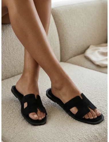 Sandalias planas Elini Noir