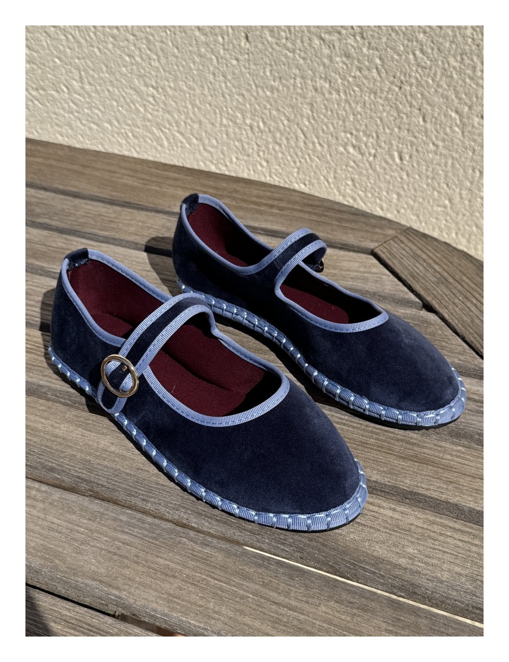 Merceditas de Terciopelo Ardali Blue