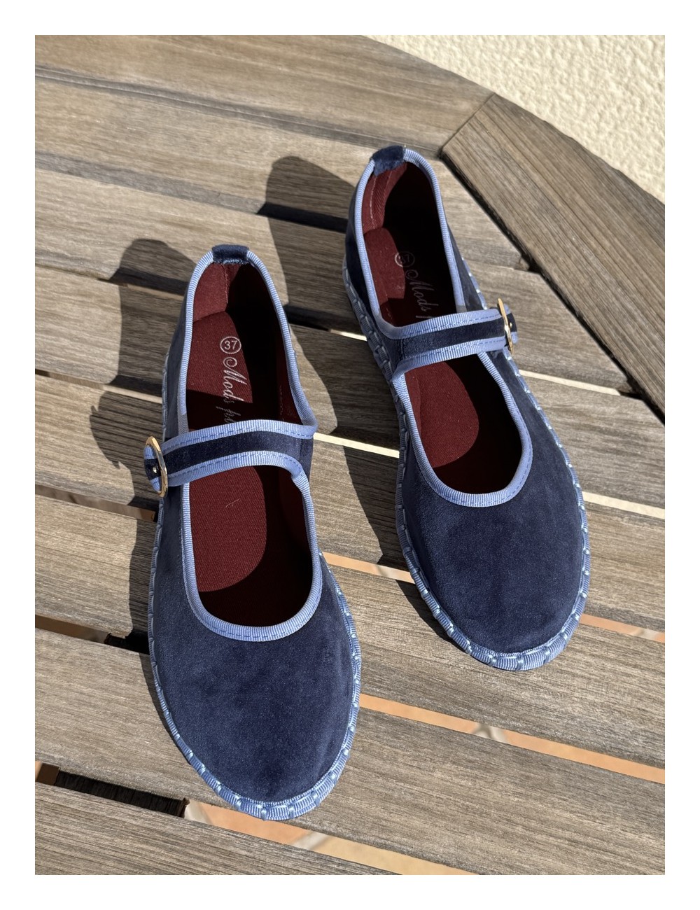 Merceditas de Terciopelo Ardali Blue