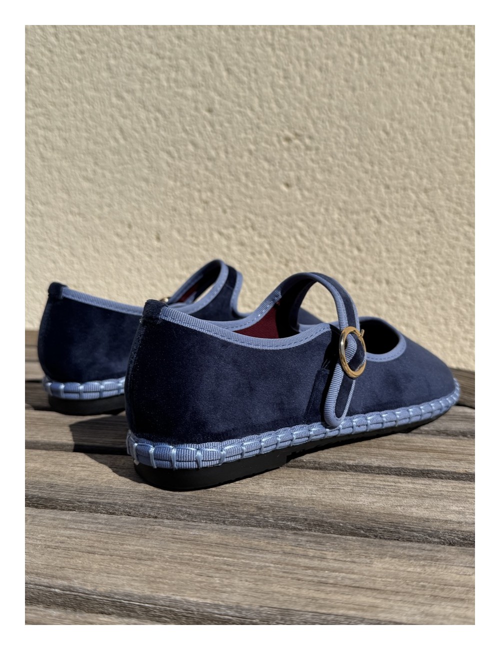 Merceditas de Terciopelo Ardali Blue