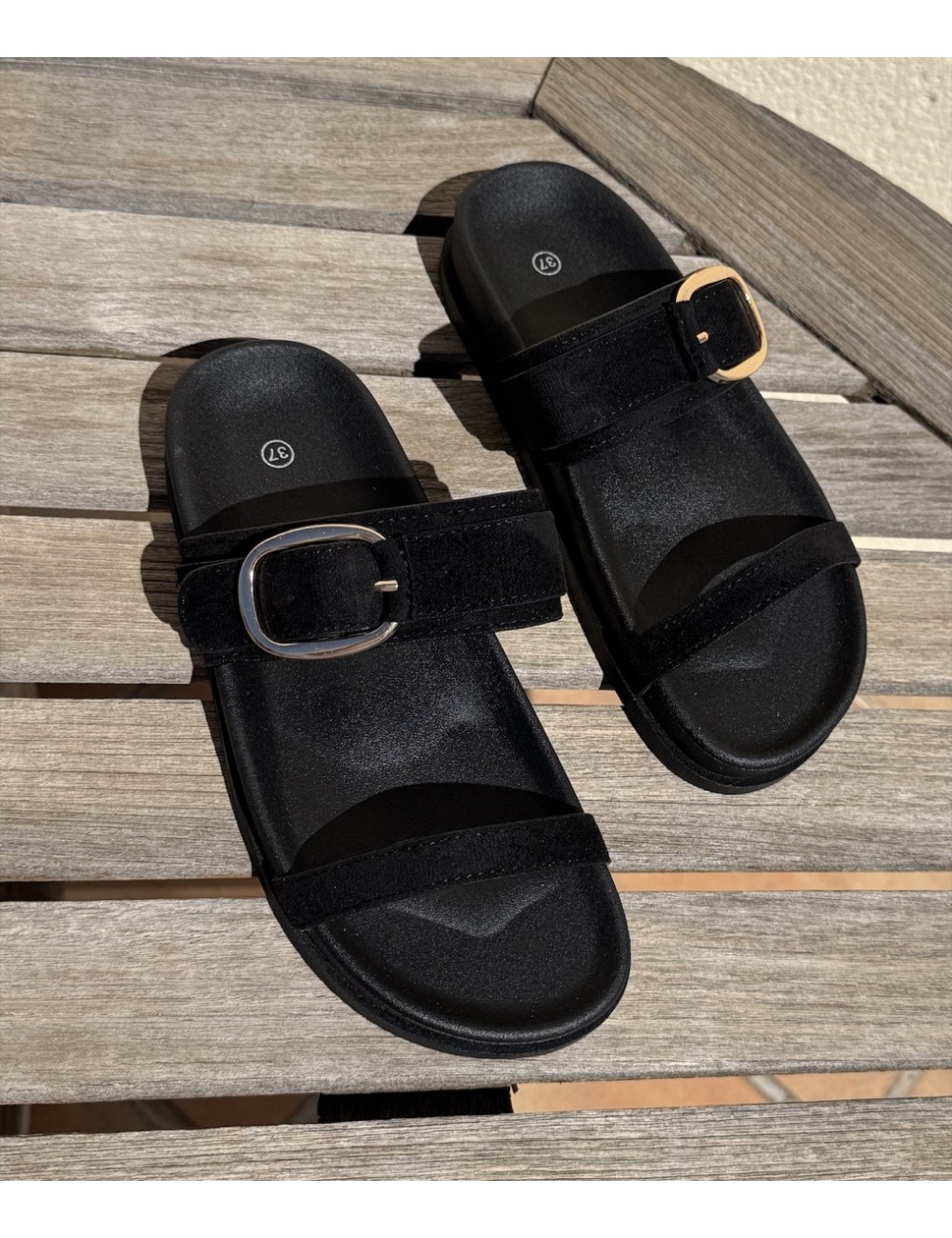 Sandalias con hebilla Fonni Noir