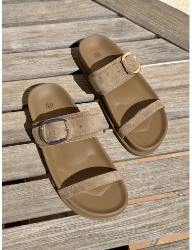 Sandalias con hebilla Fonni Khaki