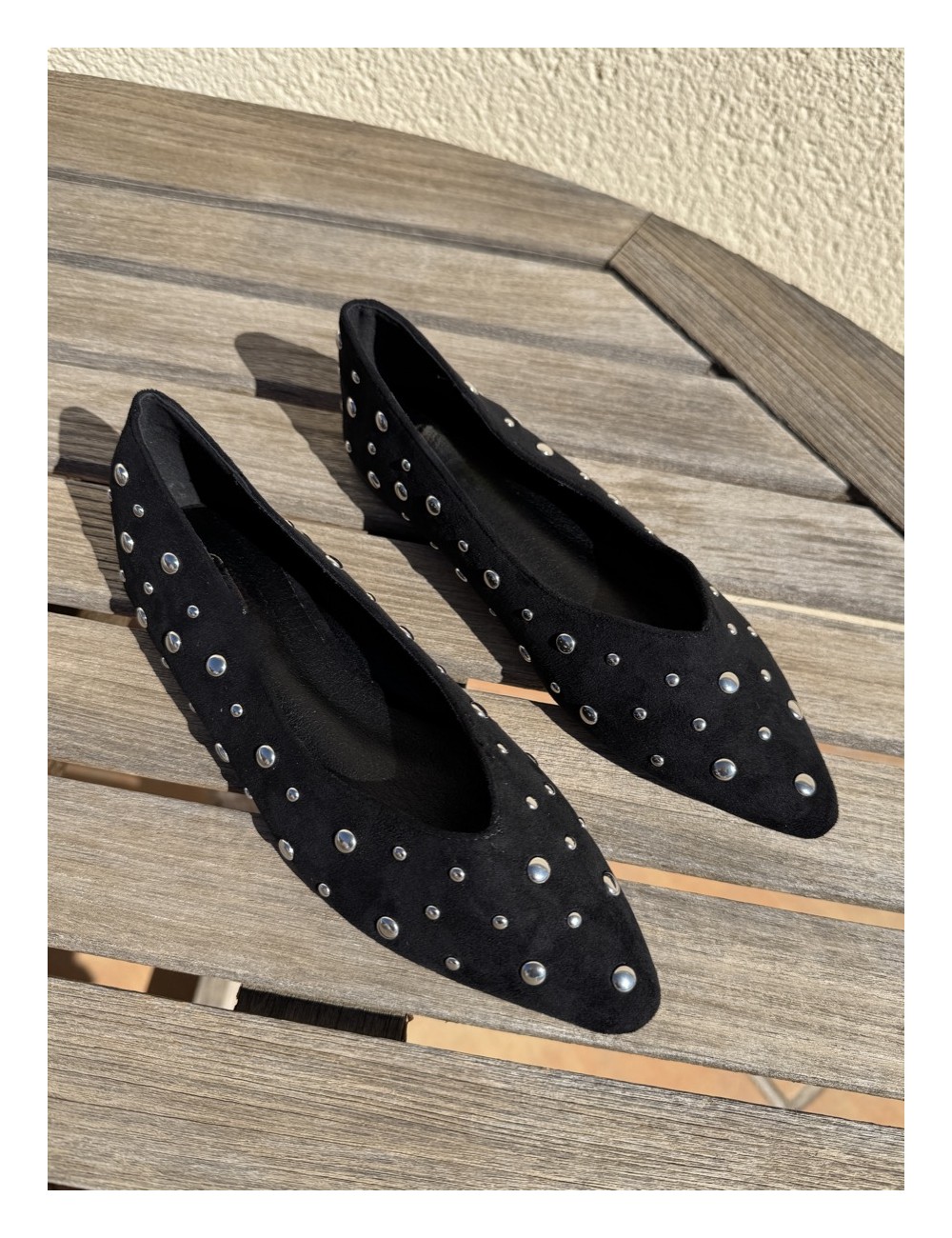 Bailarina Marrón Tachas Triel Noir