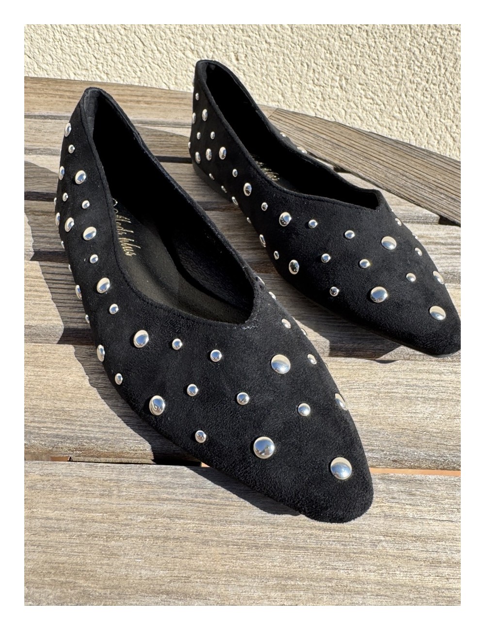 Bailarina Marrón Tachas Triel Noir