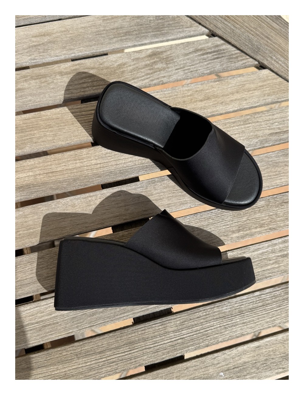 Sandalias con plataforma Palazzo Noir