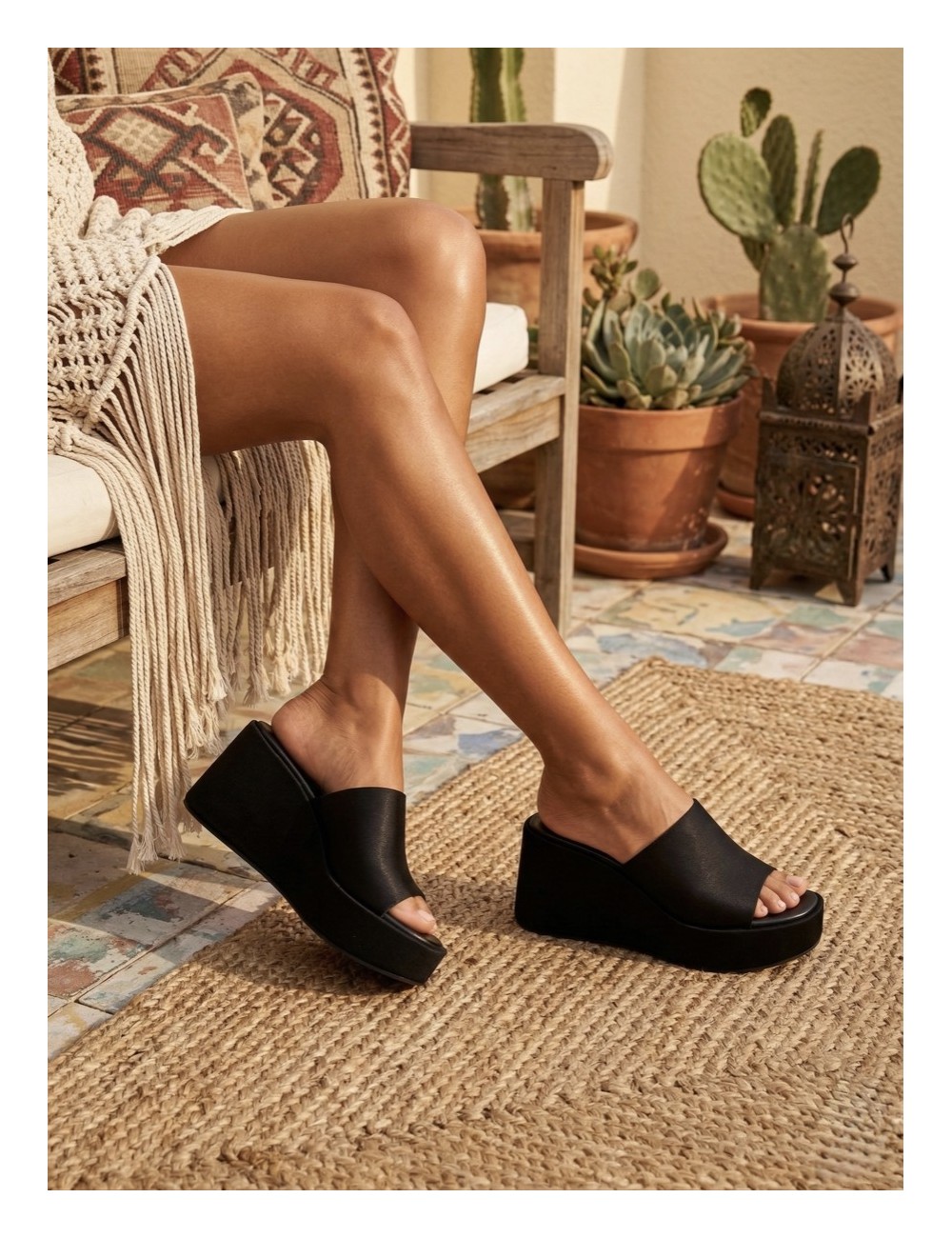 Sandalias con plataforma Palazzo Noir