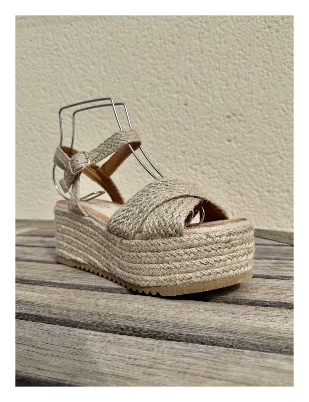 Sandalias de Esparto Lioni Beige