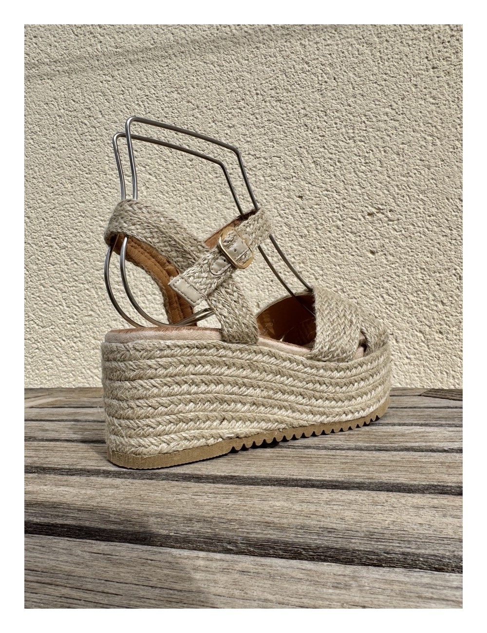 Sandalias de Esparto Lioni Beige