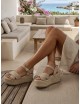 Sandalias de Esparto Lioni Beige