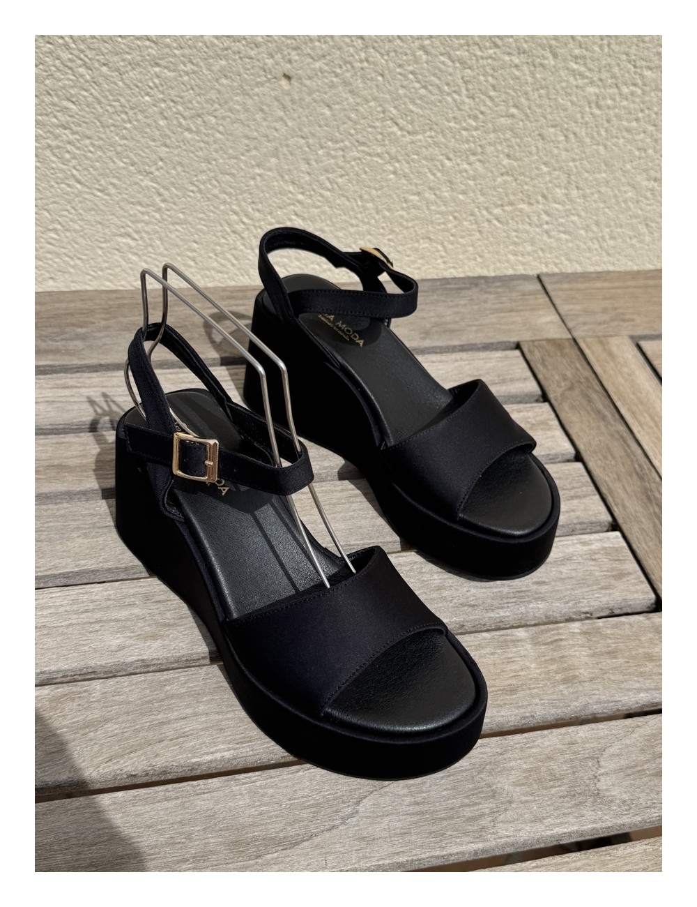 Sandalias con plataforma Aldo Noir