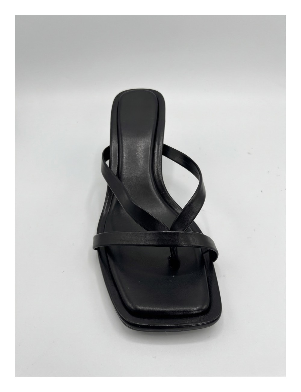 Sandalias de tacon fino Listini Noir