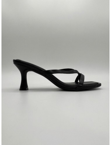 Sandalias de tacon fino Listini Noir