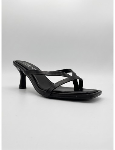 Sandalias de tacon fino Listini Noir