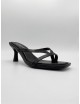 Sandalias de tacon fino Listini Noir