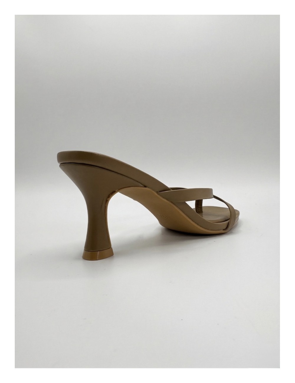 Sandalias de tacon fino Listini Khaki