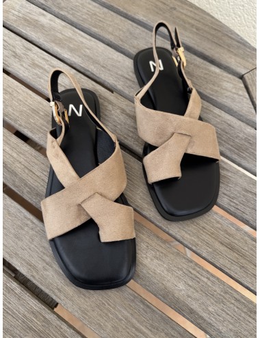 Sandalias Planas Ticci Khaki