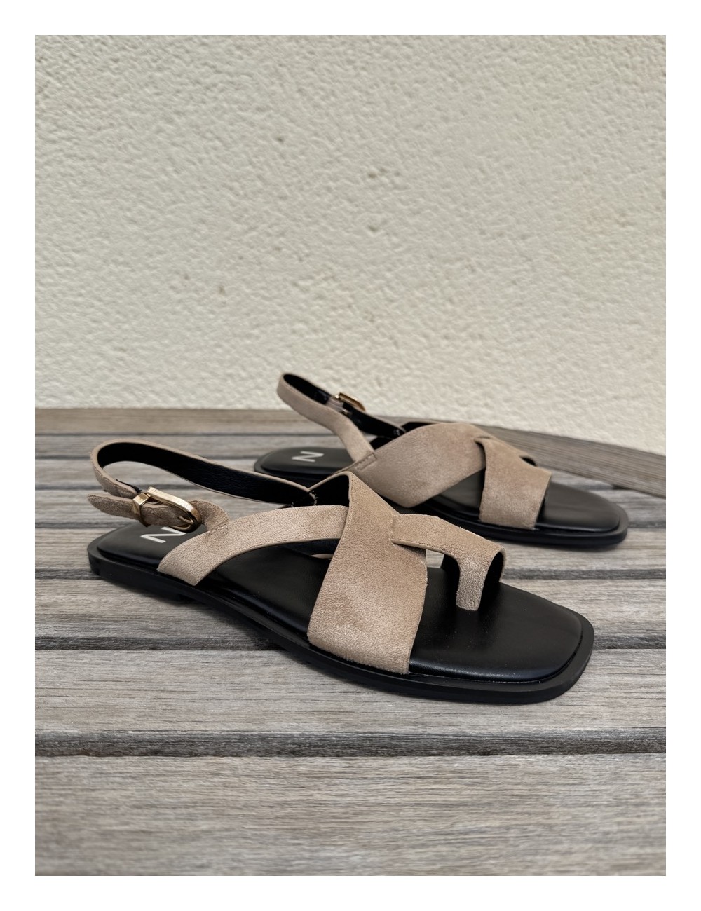 Sandalias Planas Ticci Khaki