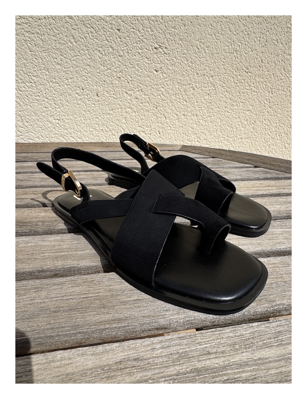 Sandalias Planas Ticci Noir