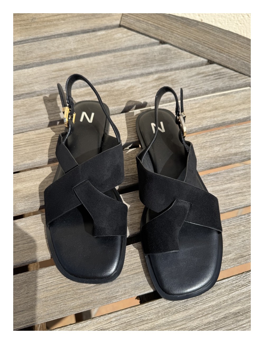 Sandalias Planas Ticci Noir