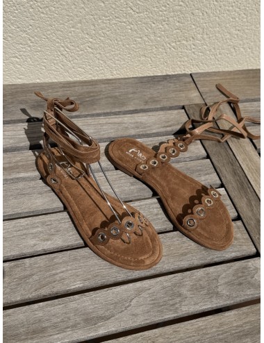 Sandalias con Adornos Tine Camel