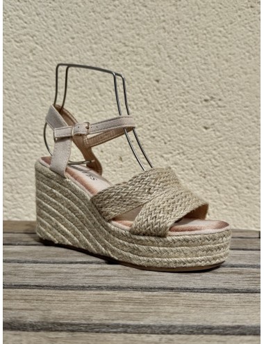Sandalias Yute con Plataforma Aglie Beige