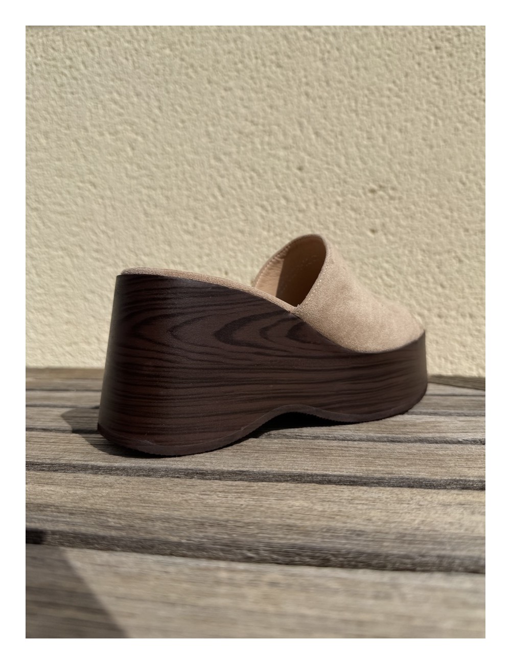 Sandalias con plataforma Tevere Beige