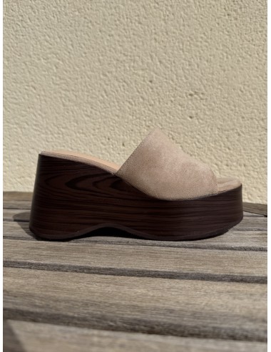 Sandalias con plataforma Tevere Beige
