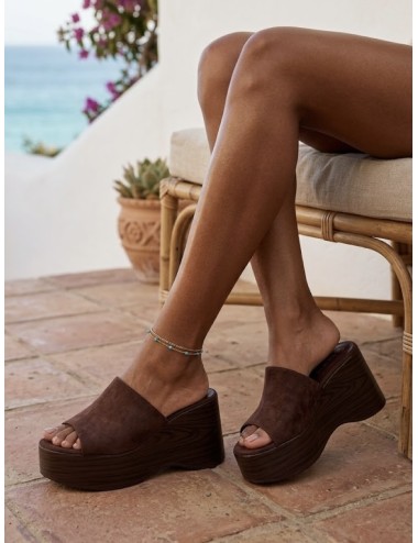 Sandalias con plataforma Tevere Brown