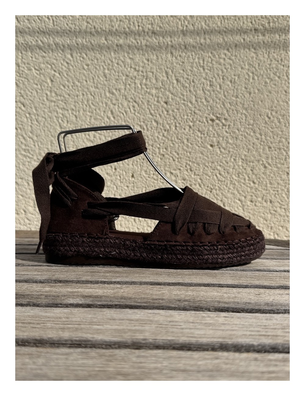 Alpargatas de Cintas al Tobillo Noci Brown